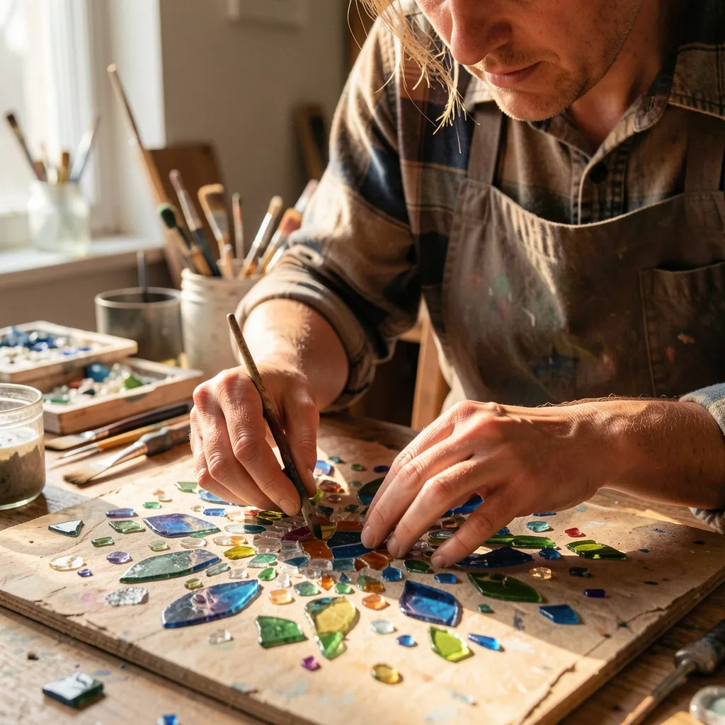 Italiensk glass materiale